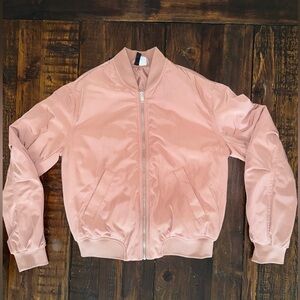 Divided by H&M pink bomber jacket. Size small. EUC.